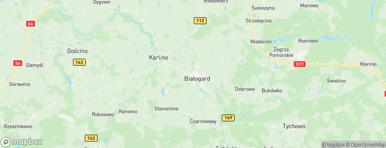 Białogard, Poland Map