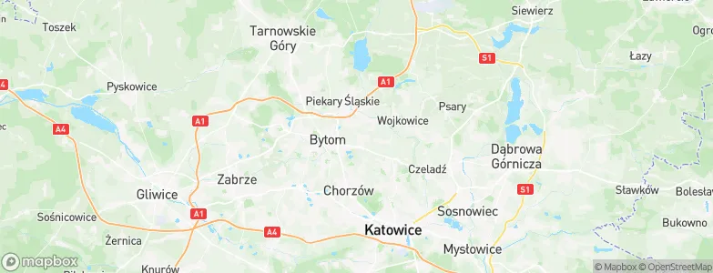 Biały Szarlej, Poland Map