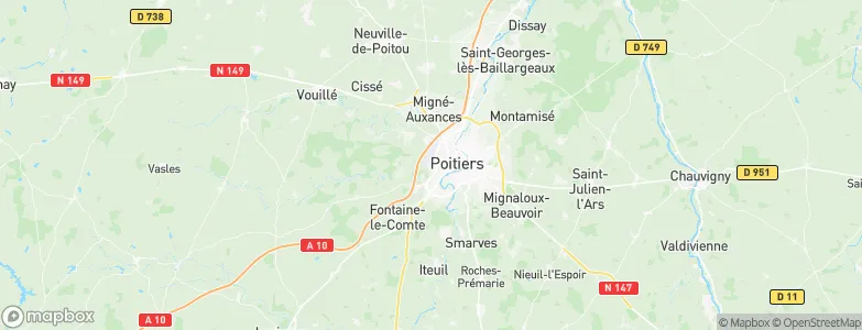 Biard, France Map