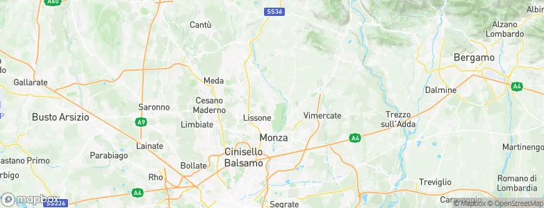 Biassono, Italy Map