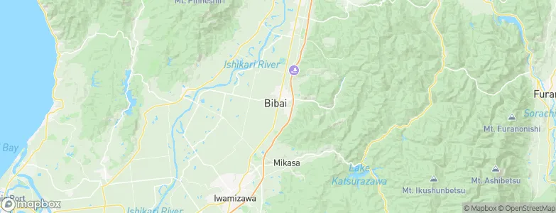 Bibai, Japan Map