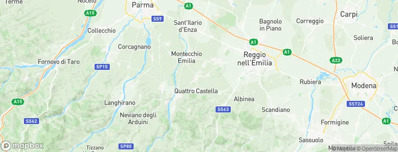 Bibbiano, Italy Map