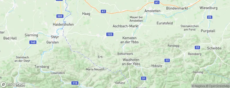 Biberbach, Austria Map