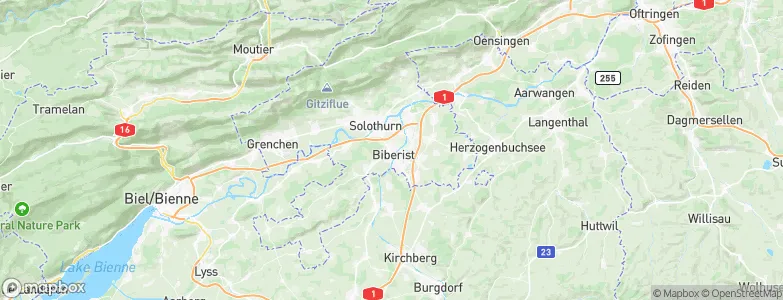 Biberist, Switzerland Map