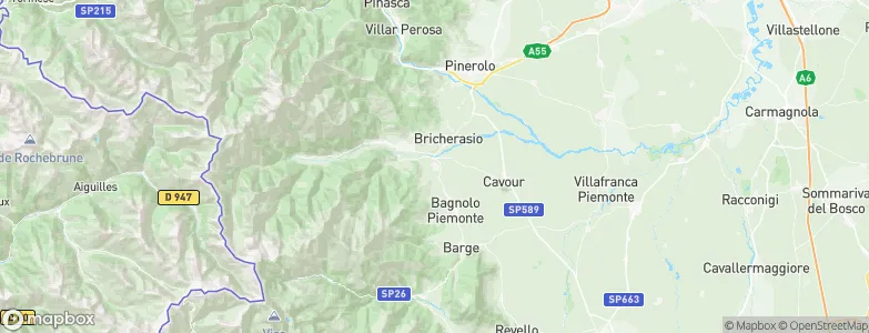 Bibiana, Italy Map