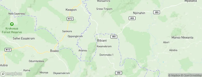 Bibiani, Ghana Map