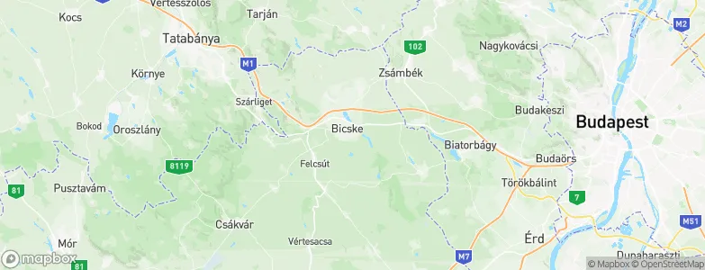 Bicske, Hungary Map