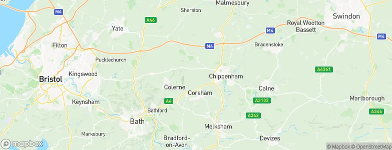 Biddestone, United Kingdom Map