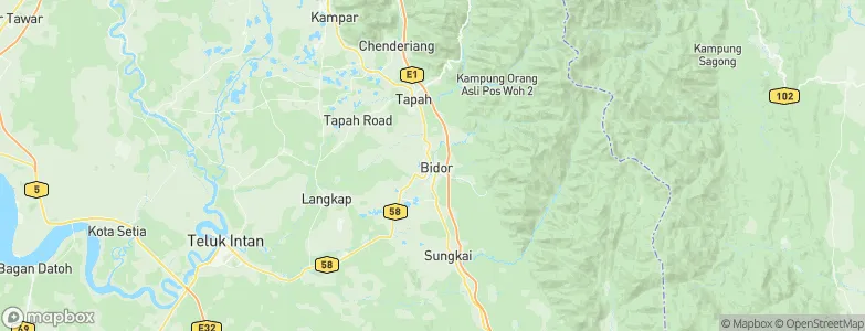 Bidur, Malaysia Map