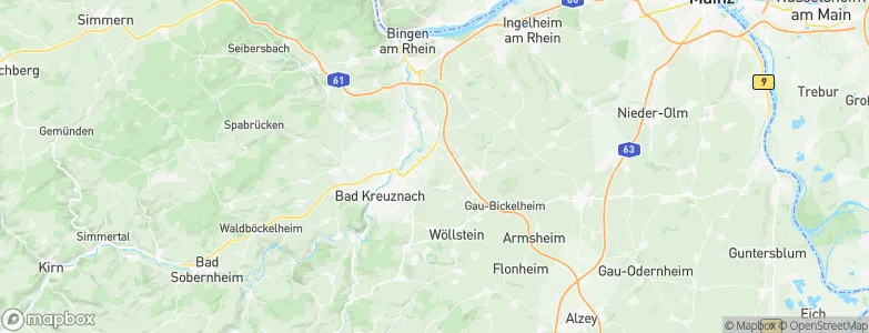 Biebelsheim, Germany Map