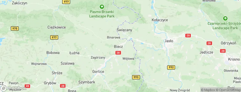 Biecz, Poland Map