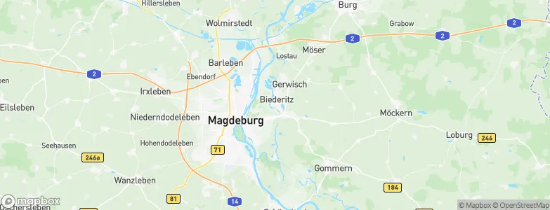 Biederitz, Germany Map