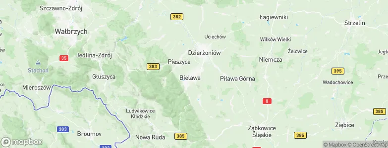 Bielawa, Poland Map