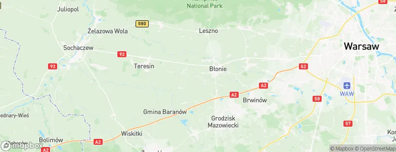 Bieniewice, Poland Map