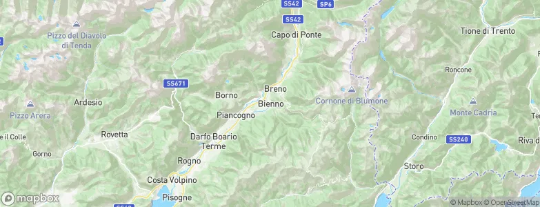 Bienno, Italy Map