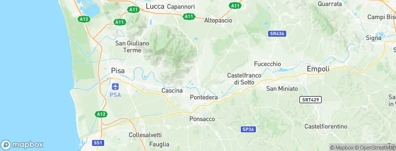 Bientina, Italy Map