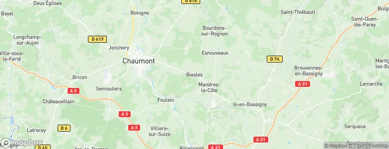 Biesles, France Map