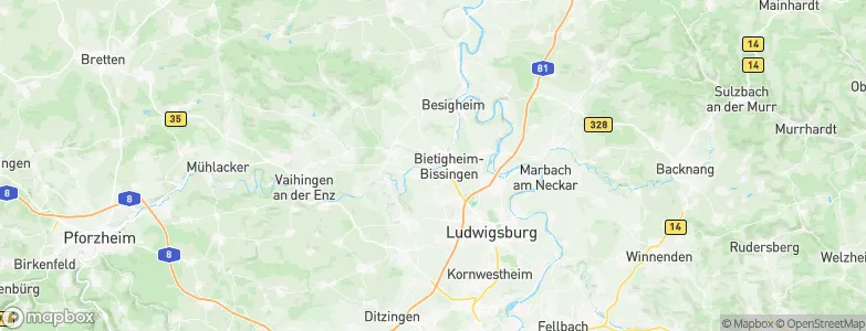 Bietigheim, Germany Map