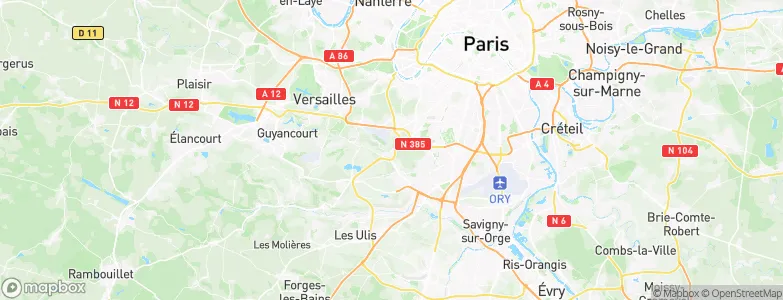 Bièvres, France Map