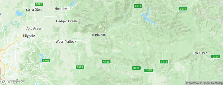 Big Pats Creek, Australia Map