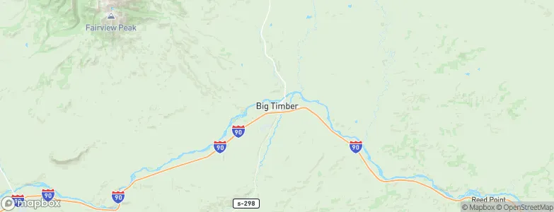Big Timber, United States Map