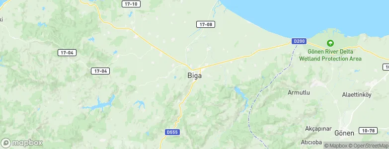 Biga, Turkey Map