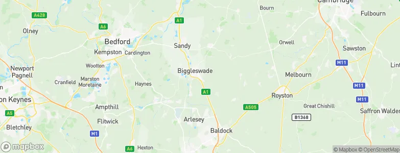 Biggleswade, United Kingdom Map