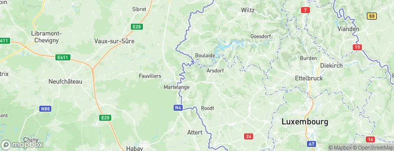 Bigonville, Luxembourg Map