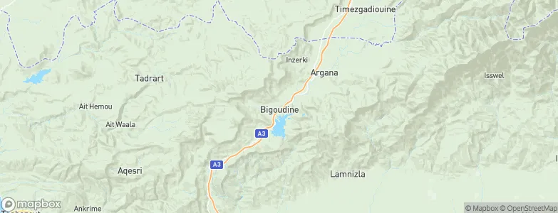 Bigoudine, Morocco Map
