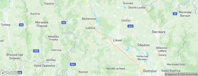 Bílá Lhota, Czechia Map