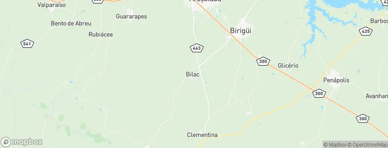 Bilac, Brazil Map