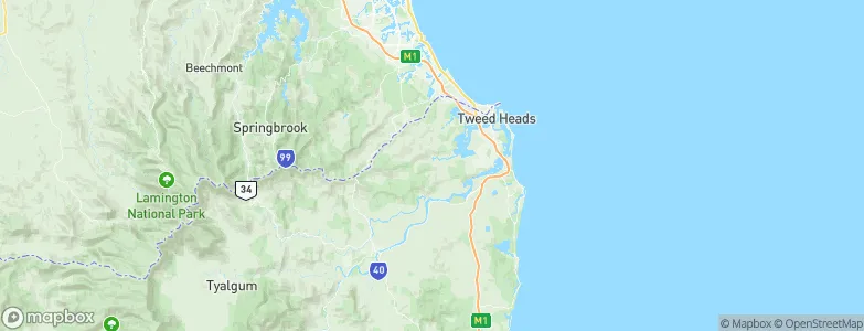 Bilambil, Australia Map