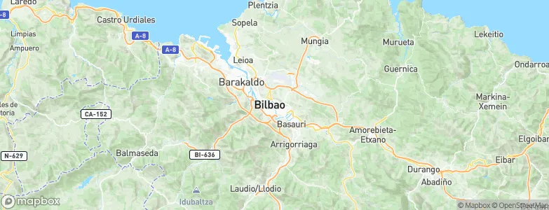 Bilbao, Spain Map