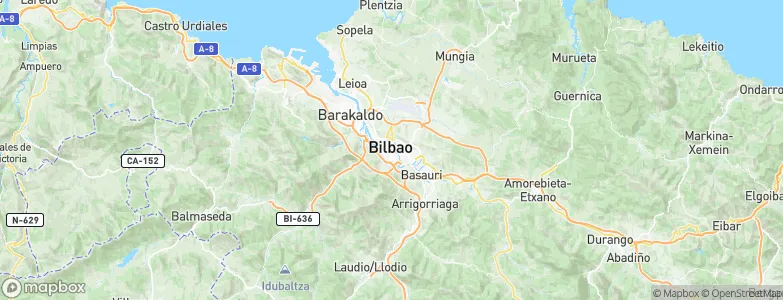 Bilbao, Spain Map