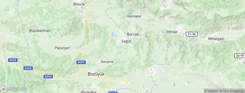 Bilecik Province, Turkey Map