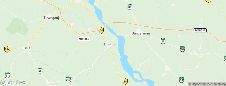 Bilhaur, India Map