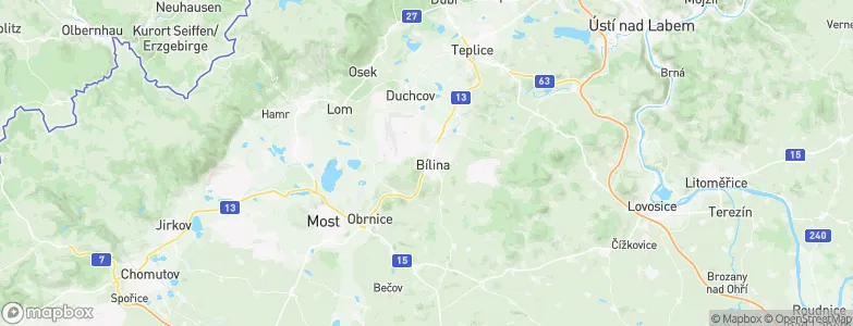 Bílina Kyselka, Czechia Map