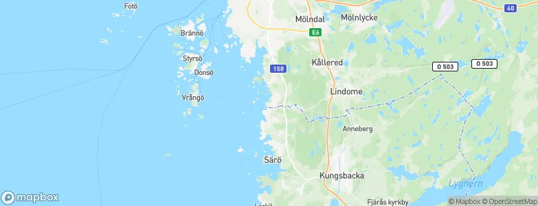 Billdal, Sweden Map