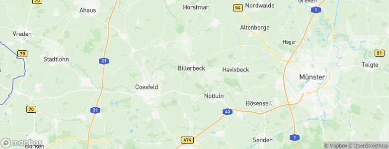 Billerbeck, Germany Map
