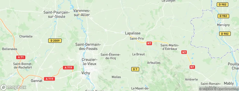 Billezois, France Map