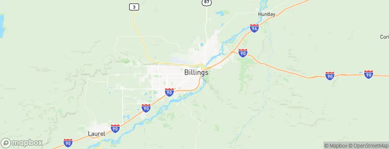 Billings Metropolitan Area, United States Map