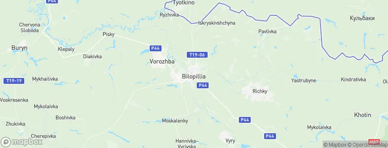 Bilopillya, Ukraine Map