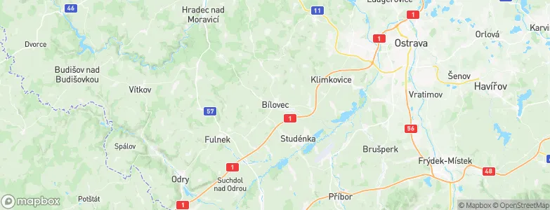 Bílovec, Czechia Map
