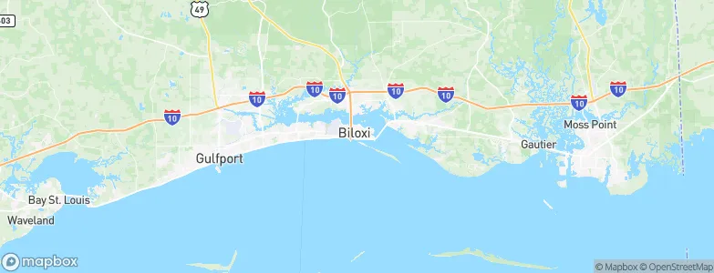 Biloxi, United States Map