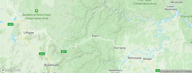 Bilpin, Australia Map