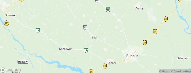 Bilsi, India Map