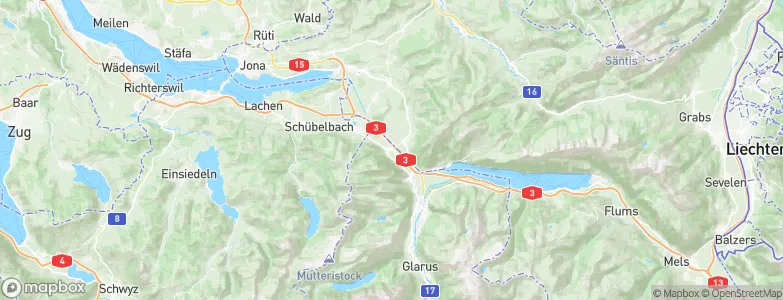 Bilten, Switzerland Map