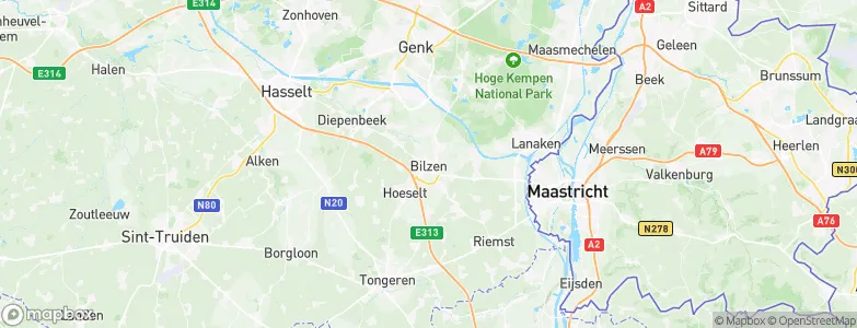 Bilzen, Belgium Map