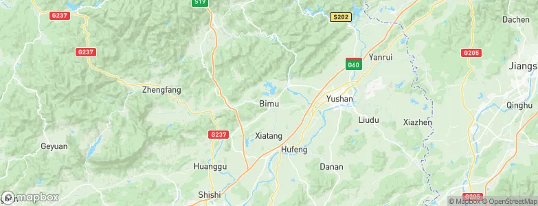 Bimu, China Map