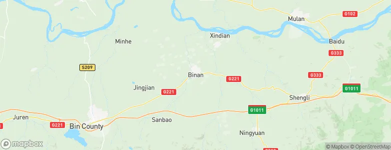 Bin’an, China Map